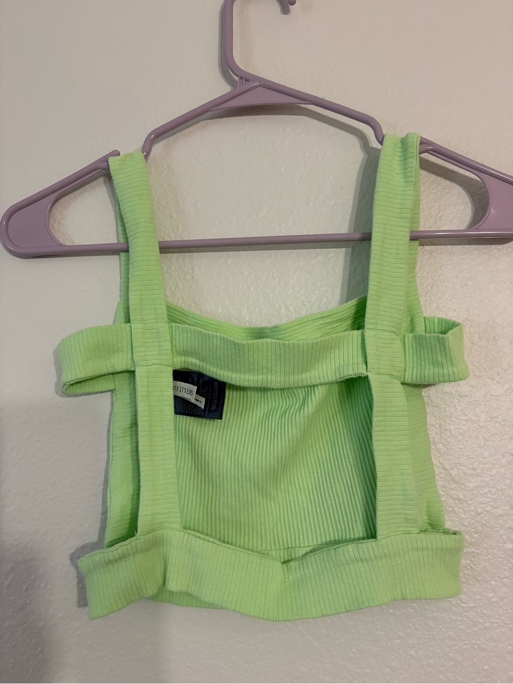 Urban Outfitters Lime Cutout Tank Top